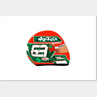 George Russell - Mexico GP Helmet Posters and Art